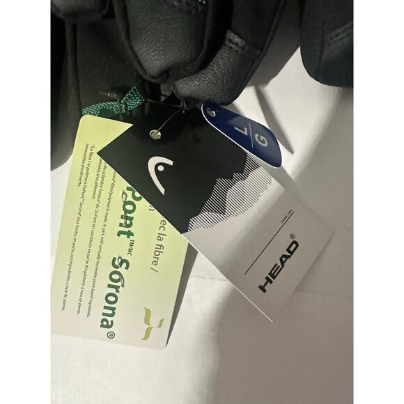 Head Unisex Black Ski Gloves w/ DuPont Sorona Insulation and Zipper Pocket NWT - Picture 6 of 8